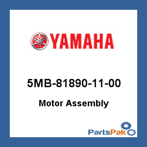 Yamaha 5MB-81890-11-00 Motor Assembly; 5MB818901100