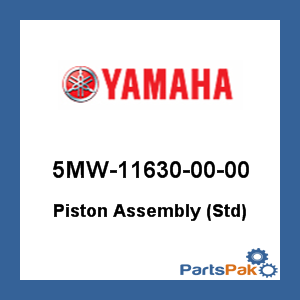 Yamaha 5MW-11630-00-00 Piston Assembly (Standard); 5MW116300000