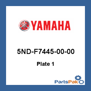 Yamaha 5ND-F7445-00-00 Plate 1; 5NDF74450000