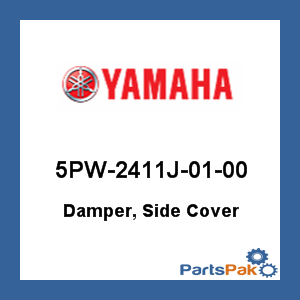Yamaha 5PW-2411J-01-00 Damper, Side Cover; 5PW2411J0100