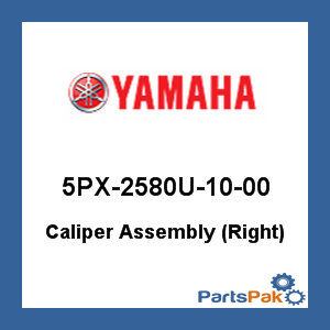 Yamaha 5PX-2580U-10-00 Caliper Assembly (Right); 5PX2580U1000