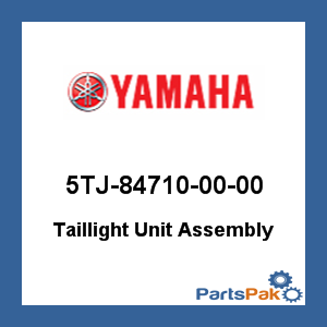 Yamaha 5TJ-84710-00-00 Taillight Unit Assembly; 5TJ847100000