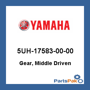 Yamaha 5UH-17583-00-00 Gear, Middle Driven; 5UH175830000