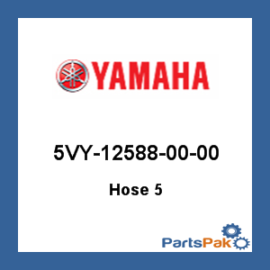 Yamaha 5VY-12588-00-00 Hose 5; 5VY125880000