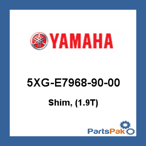 Yamaha 5XG-E7968-90-00 Shim, (1.9T); 5XGE79689000