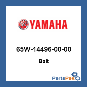 Yamaha 65W-14496-00-00 Bolt; 65W144960000