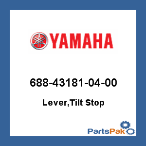 Yamaha 688-43181-04-00 Lever, Tilt Stop; 688431810400