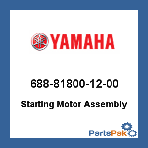 Yamaha 688-81800-12-00 Starting Motor Assembly; 688818001200