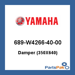 Yamaha 689-W4266-40-00 Damper (350X640); 689W42664000