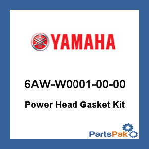 Yamaha 6AW-W0001-00-00 Power Head Gasket Kit; 6AWW00010000