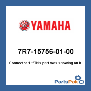 Yamaha 7R7-15756-01-00 Connector 1; 7R7157560100