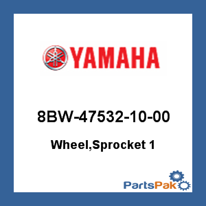 Yamaha 8BW-47532-10-00 Wheel, Sprocket 1; 8BW475321000