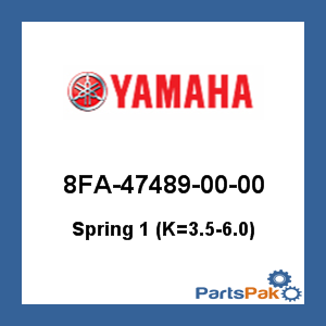 Yamaha 8FA-47489-00-00 Spring 1 (K=3.5-6.0); 8FA474890000