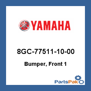 Yamaha 8GC-77511-10-00 Bumper, Front 1; 8GC775111000