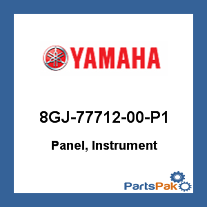 Yamaha 8GJ-77712-00-P1 Panel, Instrument; 8GJ7771200P1