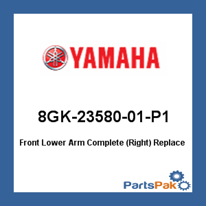 Yamaha 8GK-23580-01-P1 Front Lower Arm Complete (Right); New # 8GK-23580-D9-00