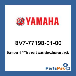 Yamaha 8V7-77198-01-00 Damper 1; 8V7771980100
