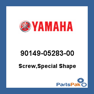 Yamaha 90149-05283-00 Screw, Special Shape; 901490528300
