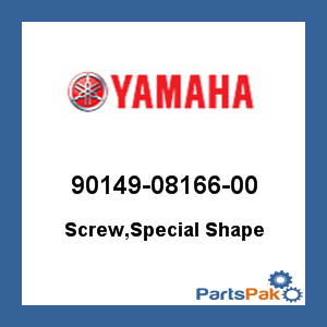Yamaha 90149-08166-00 Screw, Special Shape; 901490816600