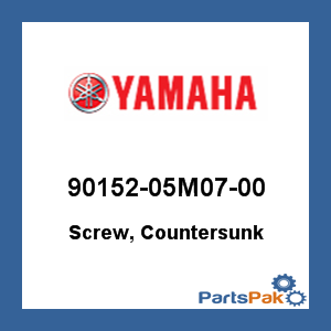 Yamaha 90152-05M07-00 Screw, Countersunk; 9015205M0700