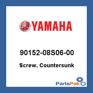 Yamaha 90152-08S06-00 Screw, Countersunk; 9015208S0600