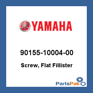 Yamaha 90155-10004-00 Screw, Flat Fillister; New # 90155-10009-00