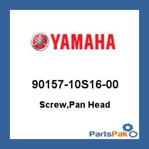 Yamaha 90157-10S16-00 Screw, Pan Head; 9015710S1600