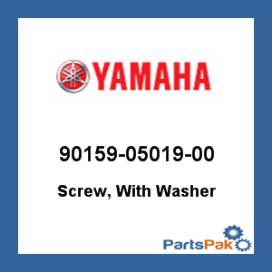 Yamaha 90159-05019-00 Screw, With Washer; 901590501900