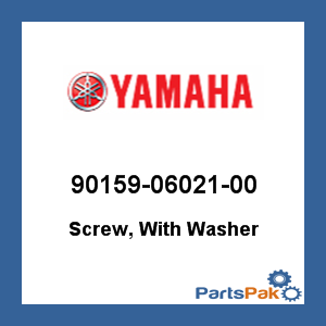 Yamaha 90159-06021-00 Screw, With Washer; 901590602100