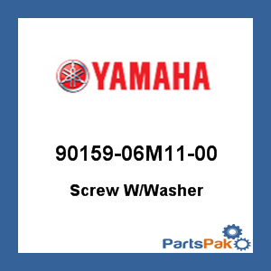 Yamaha 90159-06M11-00 Screw With Washer ; 9015906M1100