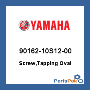 Yamaha 90162-10S12-00 Screw, Tapping Oval; 9016210S1200