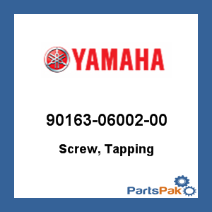 Yamaha 90163-06002-00 Screw, Tapping; 901630600200