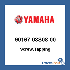 Yamaha 90167-08S08-00 Screw, Tapping; 9016708S0800