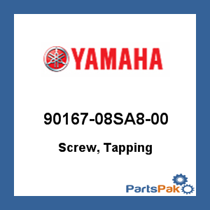 Yamaha 90167-08SA8-00 Screw, Tapping; 9016708SA800