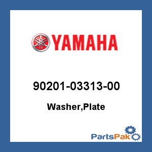 Yamaha 90201-03313-00 Washer, Plate; 902010331300