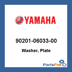 Yamaha 90201-06033-00 Washer, Plate; 902010603300
