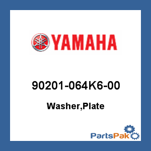 Yamaha 90201-064K6-00 Washer, Plate; 90201064K600