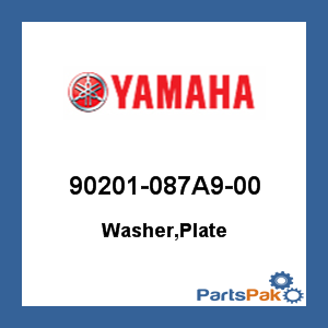Yamaha 90201-087A9-00 Washer, Plate; 90201087A900