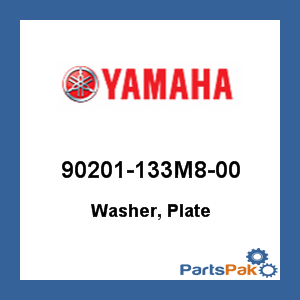 Yamaha 90201-133M8-00 Washer, Plate; 90201133M800
