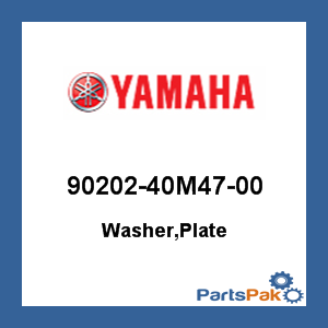 Yamaha 90202-40M47-00 Washer, Plate; 9020240M4700