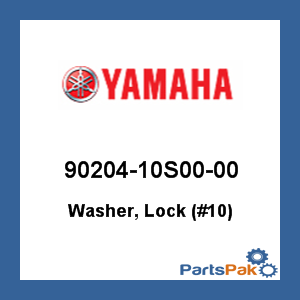 Yamaha 90204-10S00-00 Washer, Lock (#10); 9020410S0000