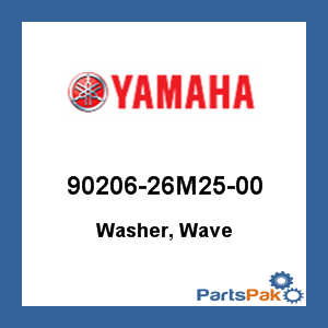 Yamaha 90206-26M25-00 Washer, Wave; 9020626M2500