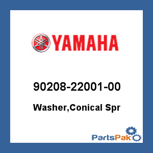Yamaha 90208-22001-00 Washer, Conical Spr; 902082200100
