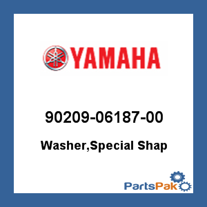 Yamaha 90209-06187-00 Washer, Special Shape; 902090618700
