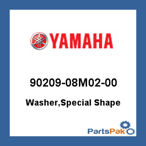 Yamaha 90209-08M02-00 Washer, Special Shape; 9020908M0200
