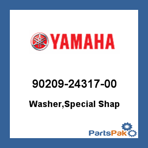 Yamaha 90209-24317-00 Washer, Special Shape; 902092431700