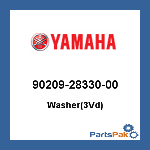Yamaha 90209-28330-00 Washer(3Vd); 902092833000
