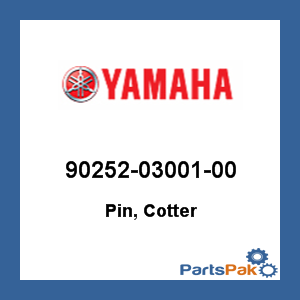 Yamaha 90252-03001-00 Pin, Cotter; 902520300100