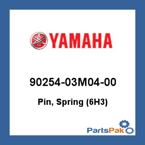 Yamaha 90254-03M04-00 Pin, Spring (6H3); 9025403M0400