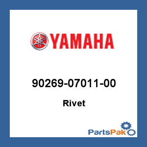 Yamaha 90269-07011-00 Rivet; 902690701100